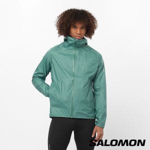 Salomon 男 BONATTI 防水外套 褐綠