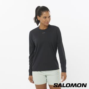 Salomon 女 SENSE AERO 長袖T恤 黑棕