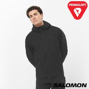 Salomon 男 MOUNTAIN FLEX 化纖外套 黑棕