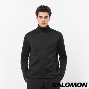 Salomon 男 SNTIAL 刷毛外套 黑棕