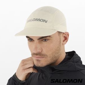 Salomon SENSE AERO 運動帽 灰白
