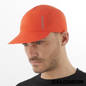 Salomon CROSS COMPACT 運動帽 櫻茄紅
