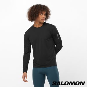 Salomon 男 SENSE AERO 長袖T恤 黑棕/黑棕