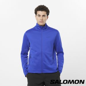 Salomon 男 SNTIAL 刷毛外套 海洋藍