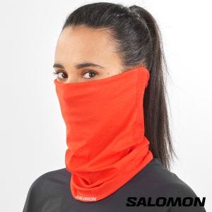 Salomon CROSS 兩用頭套脖圍 櫻茄紅