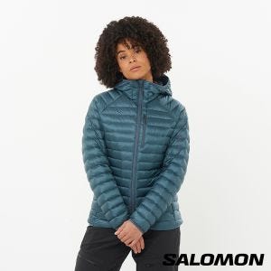 Salomon 女 ELIXIR MICRO 羽絨外套 夜軍藍