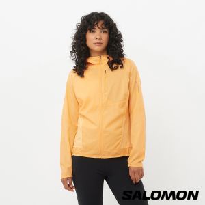 Salomon 女 CROSS 風衣外套 杏橘