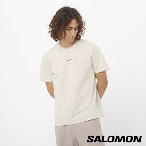 Salomon 男 TRACKLINE 短袖Tee 灰白