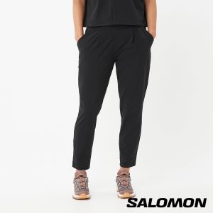 Salomon 女 COMET 彈性長褲 黑棕