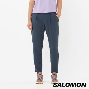 Salomon 女 COMET 彈性長褲 夜藍