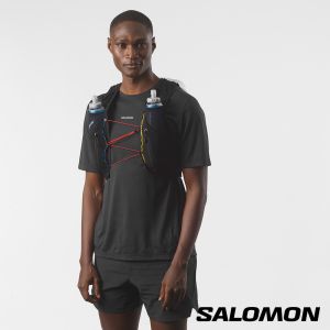 Salomon ADV SKIN 12 RACE FLAG 水袋背包組 黑/白