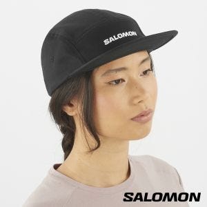 Salomon 5分割運動帽 黑棕