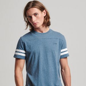 SUPERDRY 男裝 短袖T恤 有機棉 VLE Quarterback 海洋藍