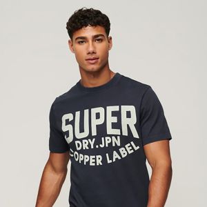 SUPERDRY 男裝 短袖T恤 有機棉 Vintage Copper Label 海軍藍