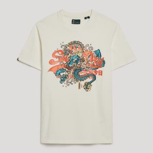 SUPERDRY 男裝 短袖T恤 Tokyo VL Graphic 米白