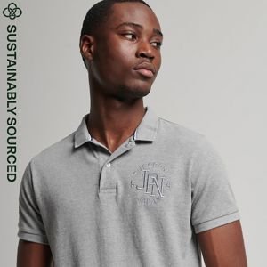 SUPERDRY 男裝 短 POLO VTG SUPERSTATE POLO 麻花灰