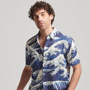SUPERDRY 男裝 短袖襯衫 Vintage Hawaiian S/S 藍