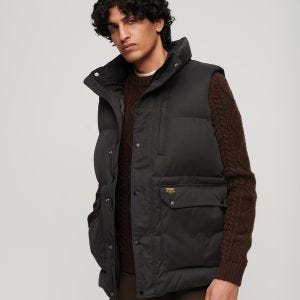 SUPERDRY 男裝 保暖背心 MF Non Hooded Gilet 黑