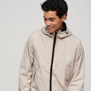 SUPERDRY 男裝 防風外套 Hooded Windbreaker 褐灰色