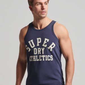 SUPERDRY 男裝 背心 有機棉 Vintage Gym Athletic 海軍藍