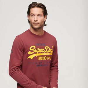 SUPERDRY 男裝 長袖T恤 Classic VL Heritage 紅