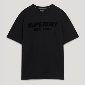 SUPERDRY 男裝 短袖T恤 Micro Logo Graphic Loose 黑