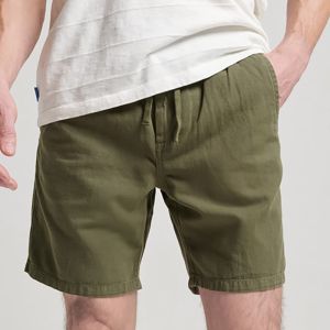 SUPERDRY 男裝 休閒短褲 有機棉 Vintage Overdyed Short 橄欖綠