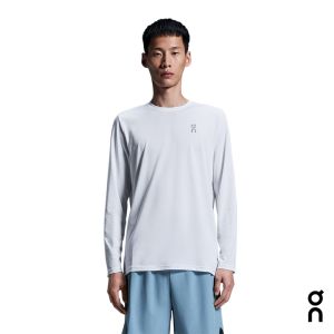 【瑞士 On 昂跑】男 Core 機能排汗長袖 白