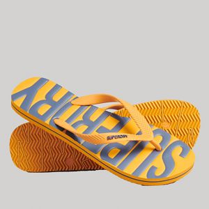 SUPERDRY 男款 夾腳拖鞋 Vintage Vegan Flip Flop 橘黃