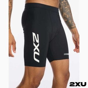 2XU 男 Aero 9吋三鐵褲 黑/白