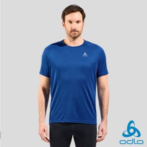 瑞士 ODLO 男 CT ESSENTIAL 吸濕排汗 短袖T-SHIRT 利摩藍
