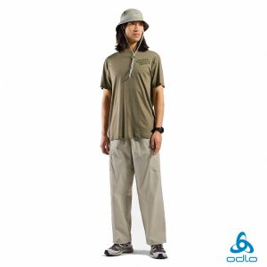 瑞士 ODLO 男 CARGO 工裝 彈性長褲 瑪瑙灰