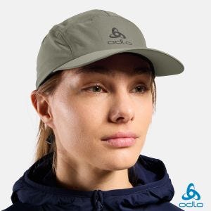 瑞士 ODLO 防水 運動帽 草灰