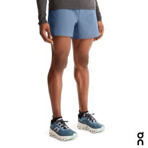 【瑞士 On 昂跑】 男 Essential 跑步短褲 星空藍