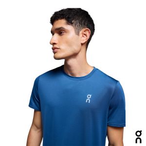 【瑞士 On 昂跑】男 Core 機能排汗短袖 單寧藍