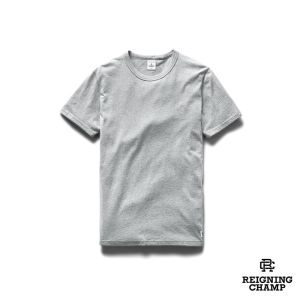 Reigning Champ 男/女 Cotton Jersey 短TEE 霧灰