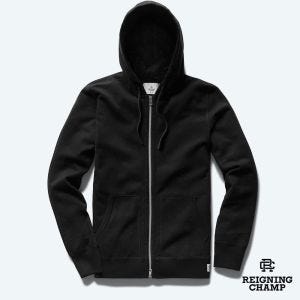 Reigning Champ 男/女 LT Terry 連帽外套 黑