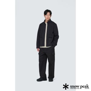 Snow Peak 男 Clend 寬版工裝褲 深炭灰色