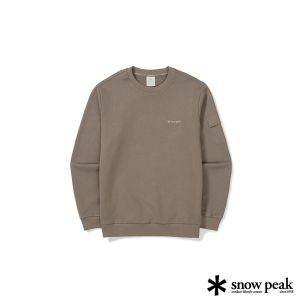 Snow Peak 男 Land 拼接口袋套衫 可可棕