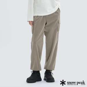 Snow Peak 中性款 Bright 微光澤工裝縮口褲 灰色