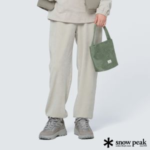 Snow Peak 女 燈心絨手提托特包 綠色 