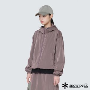 Snow Peak Bright Women's連帽防風外套 灰紫羅蘭