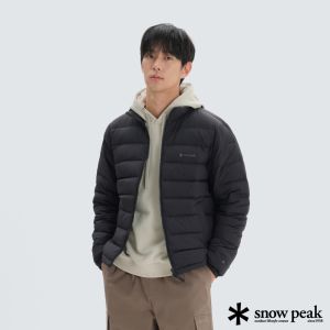 Snow Peak 男 輕量立領鵝絨外套 黑色