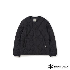 Snow Peak 中性款 再生環保絎縫夾克 黑色