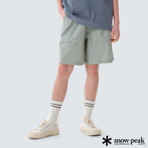 Snow Peak 兒童款彈力修復短褲 薄荷
