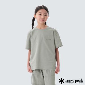 Snow Peak 兒童款彈力修復短袖T恤 薄荷
