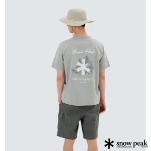 Snow Peak 男 Aerocool 星號圖案短袖T恤 薄荷