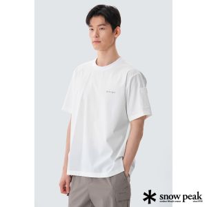 Snow Peak 男 Cordura 短袖T恤 白