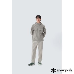 Snow Peak 男 Root 半寬版長褲 淺米