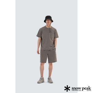 Snow Peak 男 彈力修復短褲 深卡其